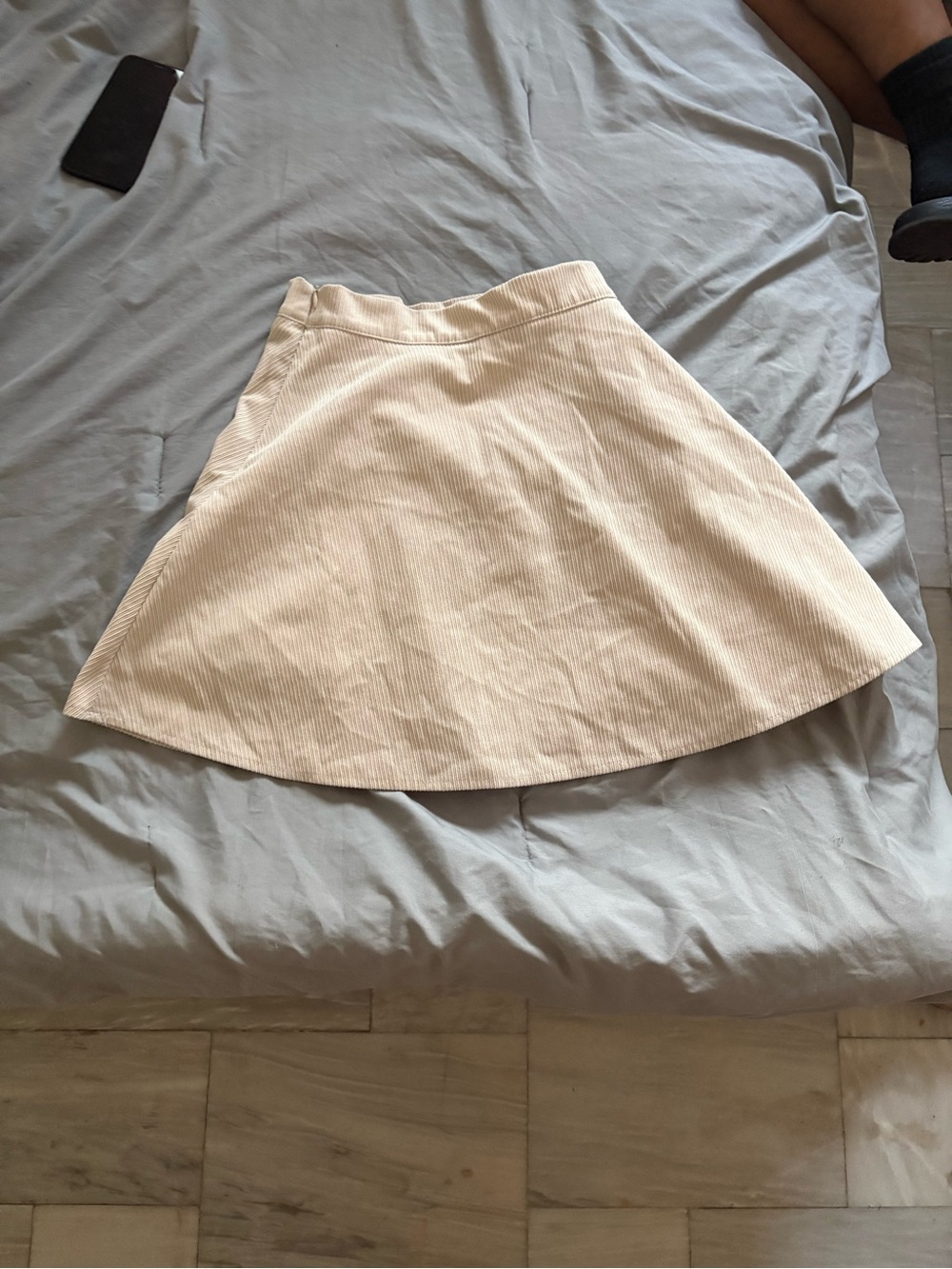 Women’s Cream Circle Skirt